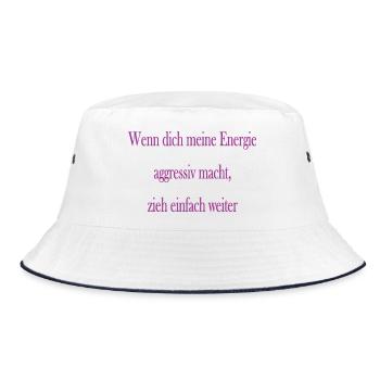 Energie - Bucket Hat - Weiß/Navy - Vorne