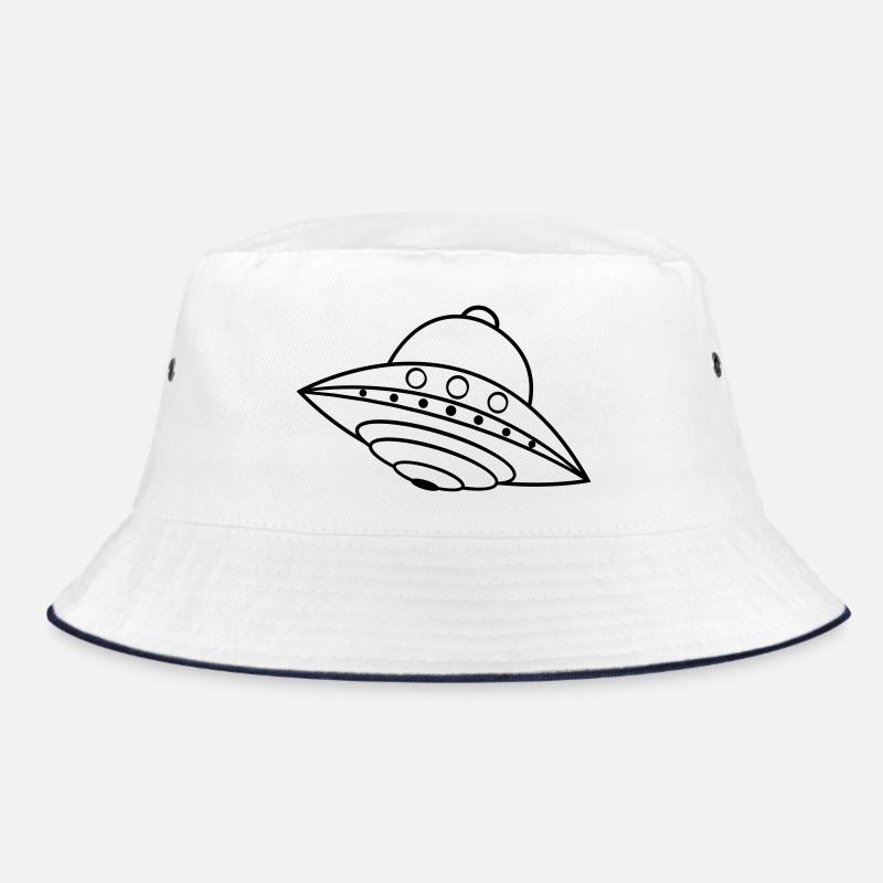 UFO Alien Ship Space Doodle Bucket Hat