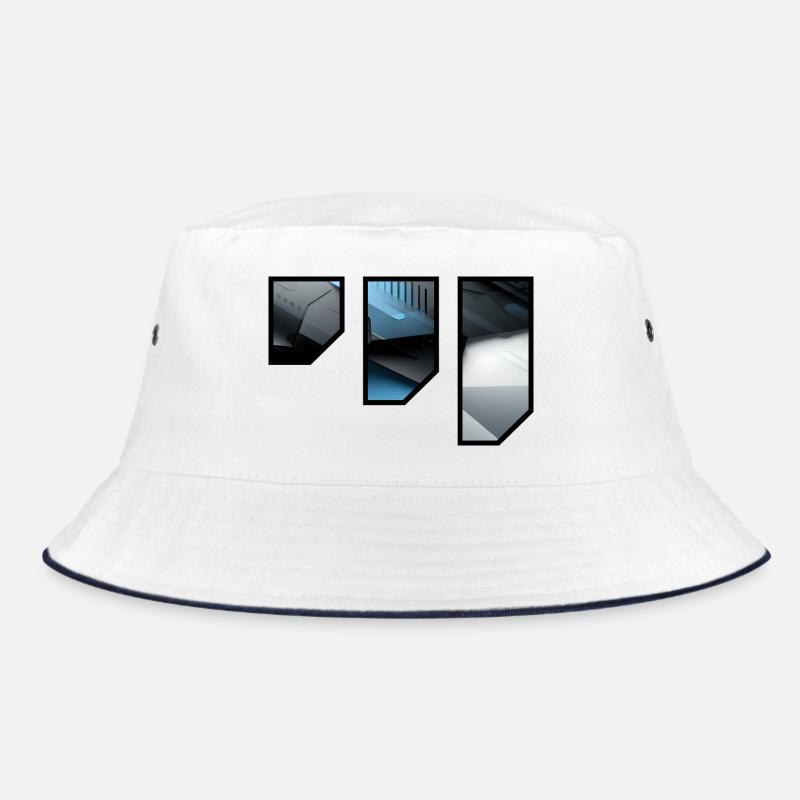 Futuristisches Techno Abstraktes Muster Bucket Hat
