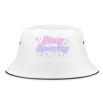 Restez scintillant / Design Y2K - Bob - blanc/marine - Devant