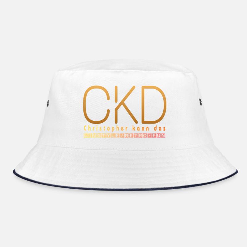 Christopher kann das  - Bucket Hat - Weiß/Navy