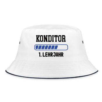 Confectioner training 1st year of apprenticeship Confectioner training - Bucket Hat - white/navy - Front