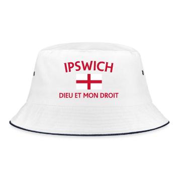 Ipswich Crest Dieu et Mon Droit - Bob - blanc/marine - Devant