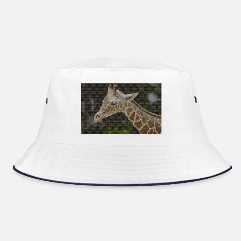 Giraffe with triangle pattern Bucket Hat