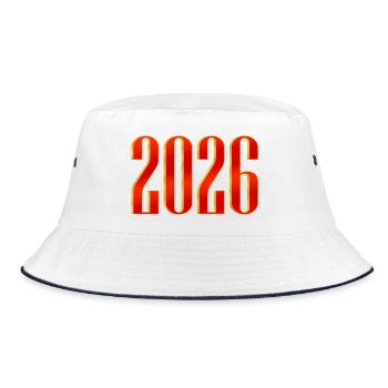 NOUVEAU -- Brillez de mille feux : nous sommes en 2026 ! - Bob - blanc/marine - Devant