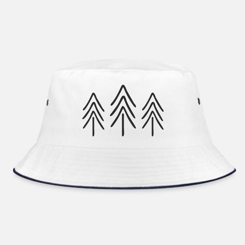 Tannen Silhouetten Muster Bucket Hat
