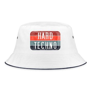 Rayures techno dures - Bob - blanc/marine - Devant