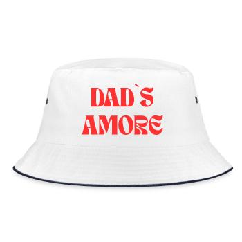 L’amour de papa – Déclaration italienne pour papa - Bob - blanc/marine - Devant