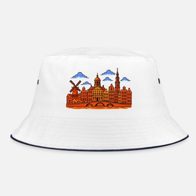 Amsterdam Skyline Bucket Hat