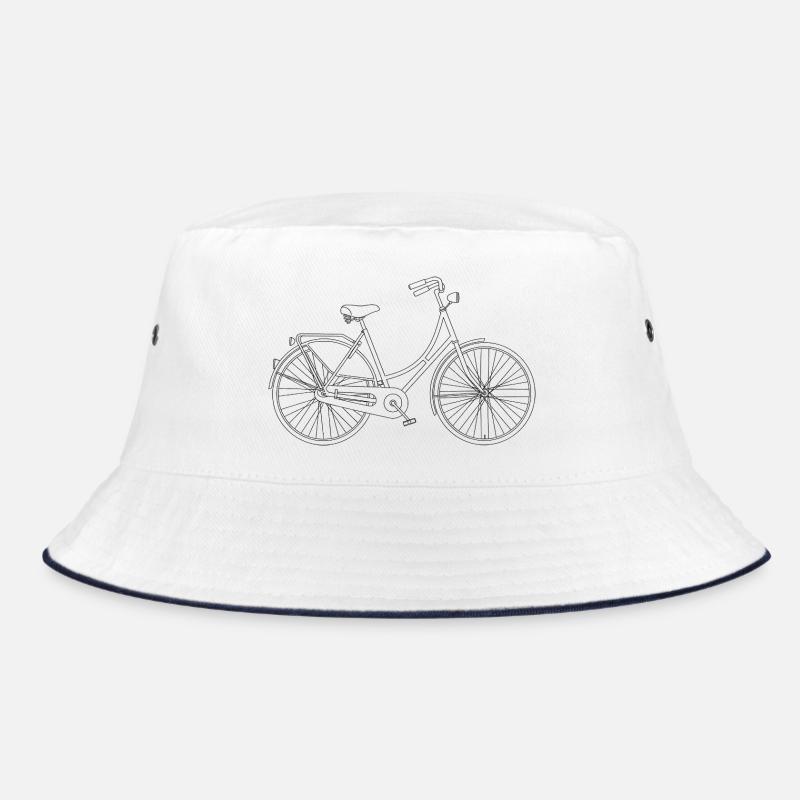 Bicycle Love Minimal Art Statement Bucket Hat