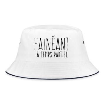 Fainéant à temps partiel - Éloge de la paresse - Bob - blanc/marine - Devant