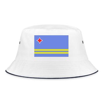 Drapeau d’Aruba - Bob - blanc/marine - Devant