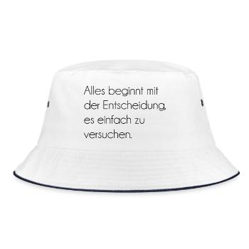 Dicton motivant - Bob - blanc/marine - Devant