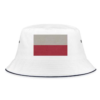 Polish flag - Bucket Hat - white/navy - Front