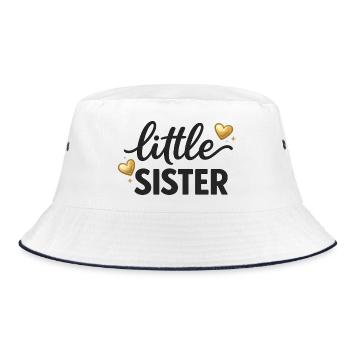 Chemise de petite sœur Tenue de petit frère ou sœur - Bob - blanc/marine - Devant