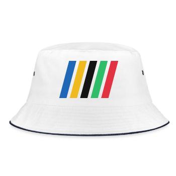 Bandes de couleur - Bob - blanc/marine - Devant