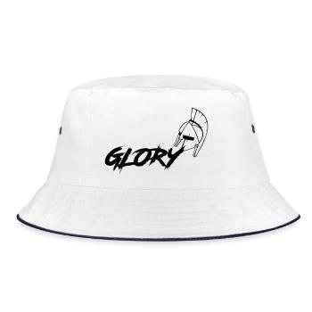 GLORY - Bucket Hat - white/navy - Front