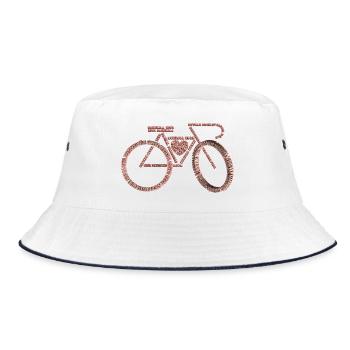 Langues vélo-parlées de la Saint-Valentin V1 - Bob - blanc/marine - Devant