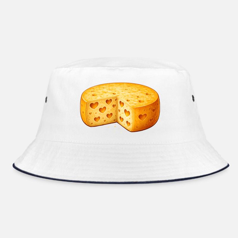 Motif d’une roue à fromage avec des trous en forme de cœur Bob