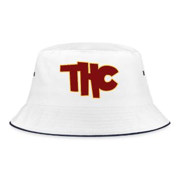 THC - Bucket Hat - white/navy - Front