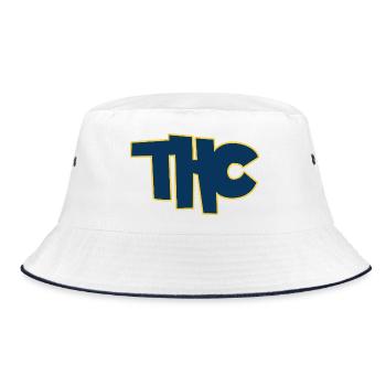 THC - Bucket Hat - white/navy - Front