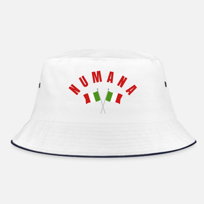 Numana Crossed Italian Flags Bucket Hat