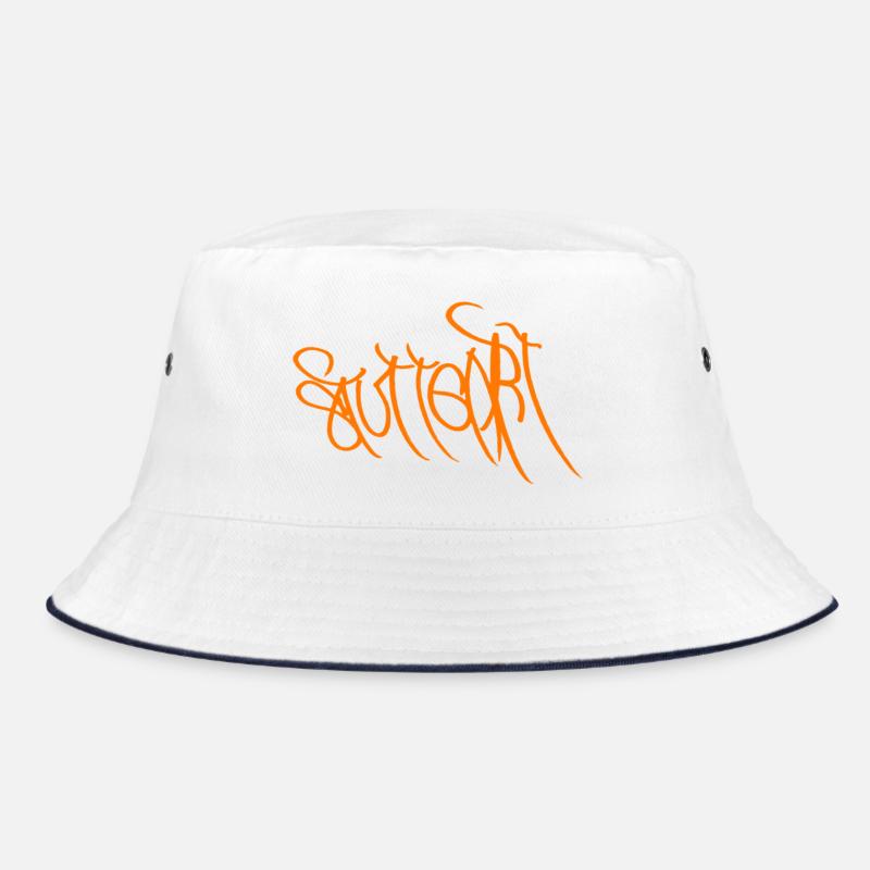 Graffiti Orange Handlettering Stuttgart Bucket Hat
