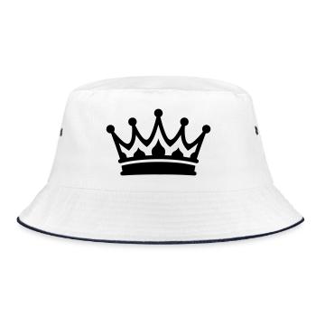 Symbole de la couronne - Bob - blanc/marine - Devant