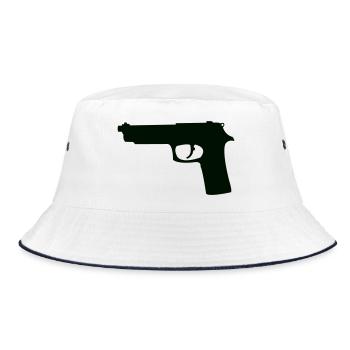 Pistolet Silhouette de Nuit - Bob - blanc/marine - Devant