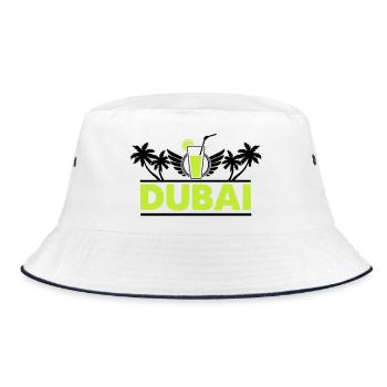 Logo néon de la boisson au citron vert de Dubaï - Bob - blanc/marine - Devant