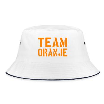 Team Oranje - Nederland - Niederlande Netherlands - Bucket Hat - white/navy - Front