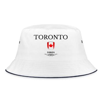 Souvenir Toronto, elegant design Toronto - Bucket Hat - white/navy - Front