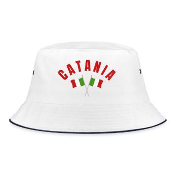Drapeaux italiens de Catane - Bob - blanc/marine - Devant