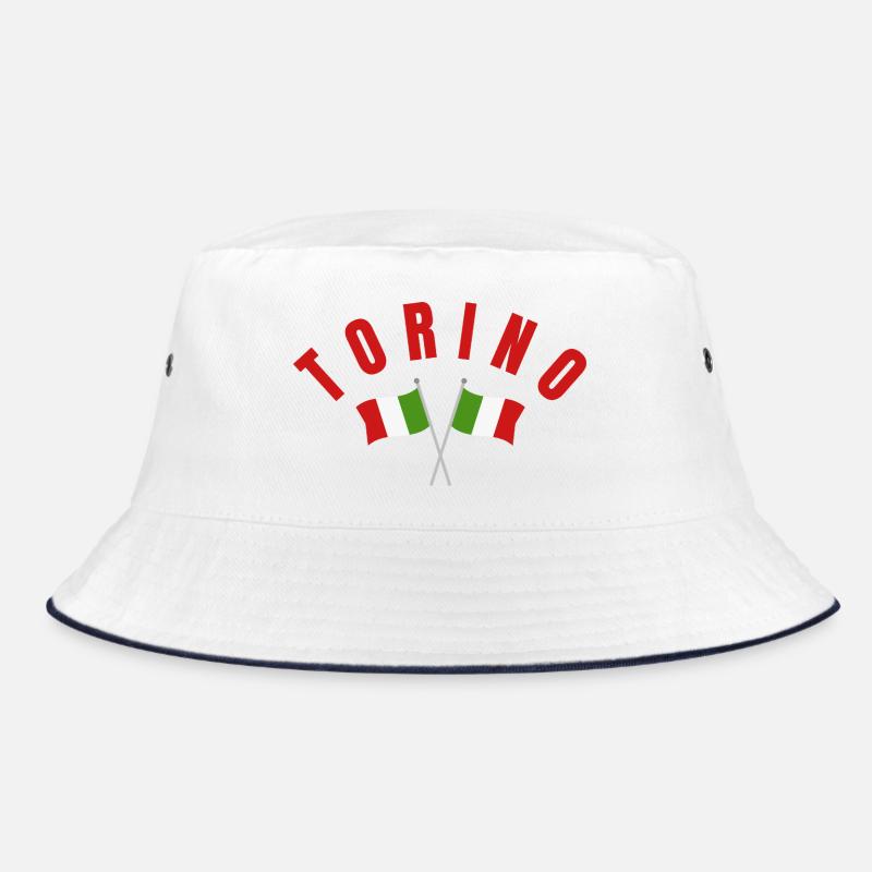 Torino Crest with Italian Flags Bucket Hat