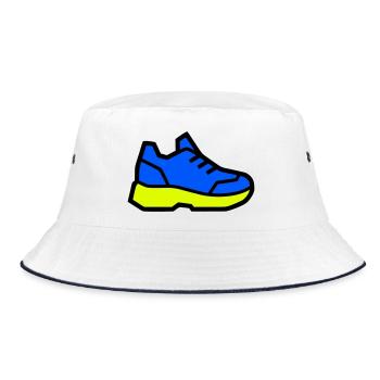 Baskets de course modernes - Bob - blanc/marine - Devant