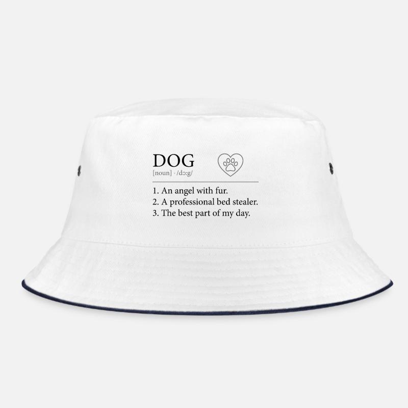 DOG Definition – Witziges Lexikon Design Minimal Bucket Hat
