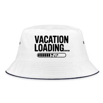 Vacation Loading... - Bucket Hat - white/navy - Front