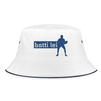 Beat her - Bucket Hat - white/navy - Front