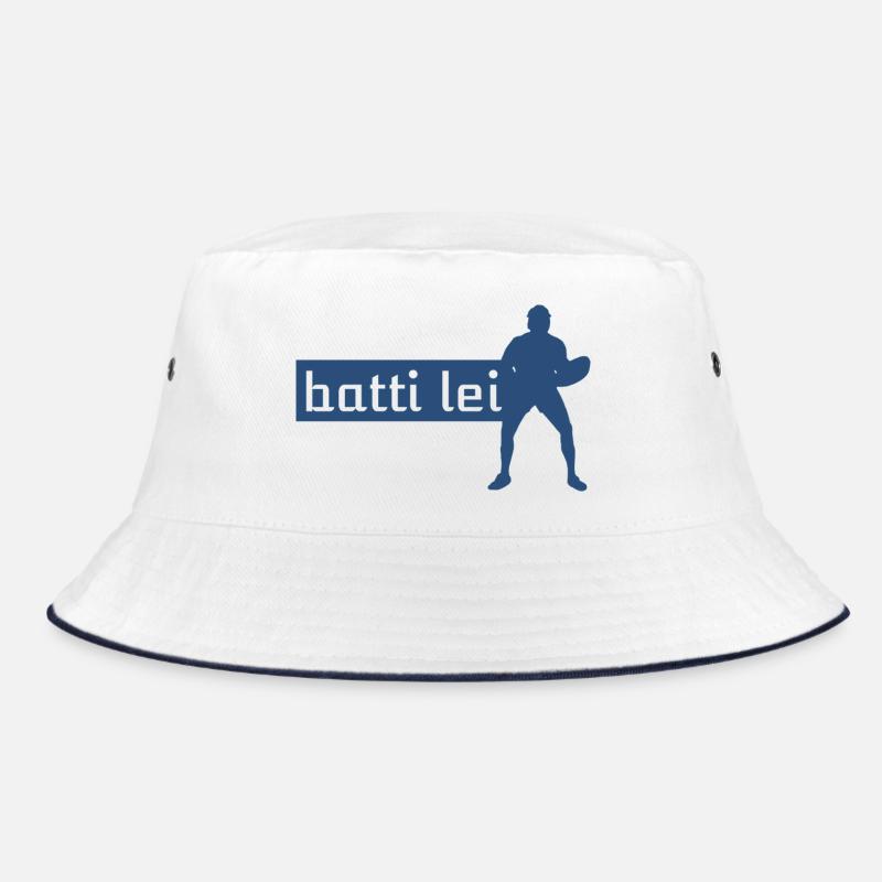 Schlag sie - Bucket Hat - Weiß/Navy