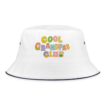 Cool Grandpas Club - Bucket Hat - white/navy - Front