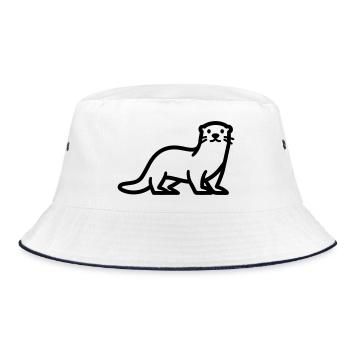 Otter - Bucket Hat - Weiß/Navy - Vorne