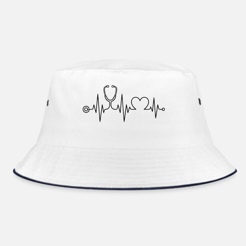 Krankenschwester - Krankenschwester - Herzschlag Bucket Hat