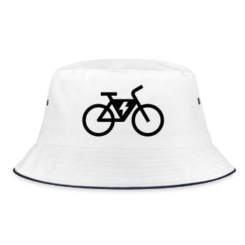 Vélo électrique, vélo électrique, tour à vélo - Bob - blanc/marine - Devant