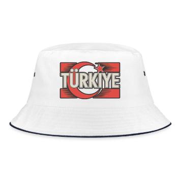 Türkiye - Bucket Hat - Weiß/Navy - Vorne