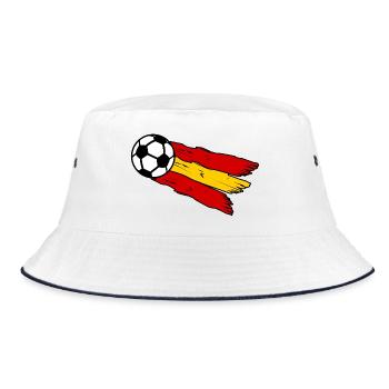Die spanischen Fans - Bucket Hat - Weiß/Navy - Vorne