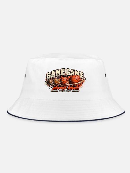 Basketball - Bucket Hat - Weiß/Navy
