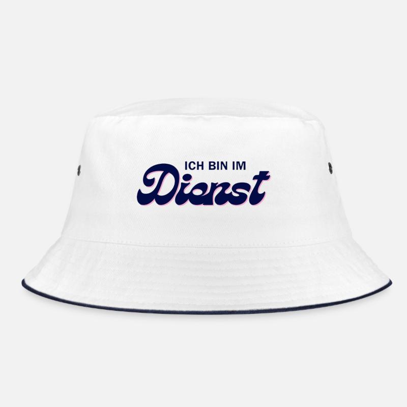 Ich bin im Dienst – Pink Script Bucket Hat