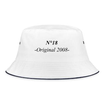 Original 2008 - Bucket Hat - Weiß/Navy - Vorne