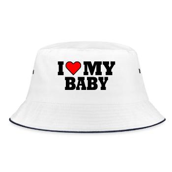 I love my baby - Bob - blanc/marine - Devant