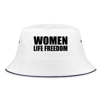 Women life freedom iran - Bob - blanc/marine - Devant